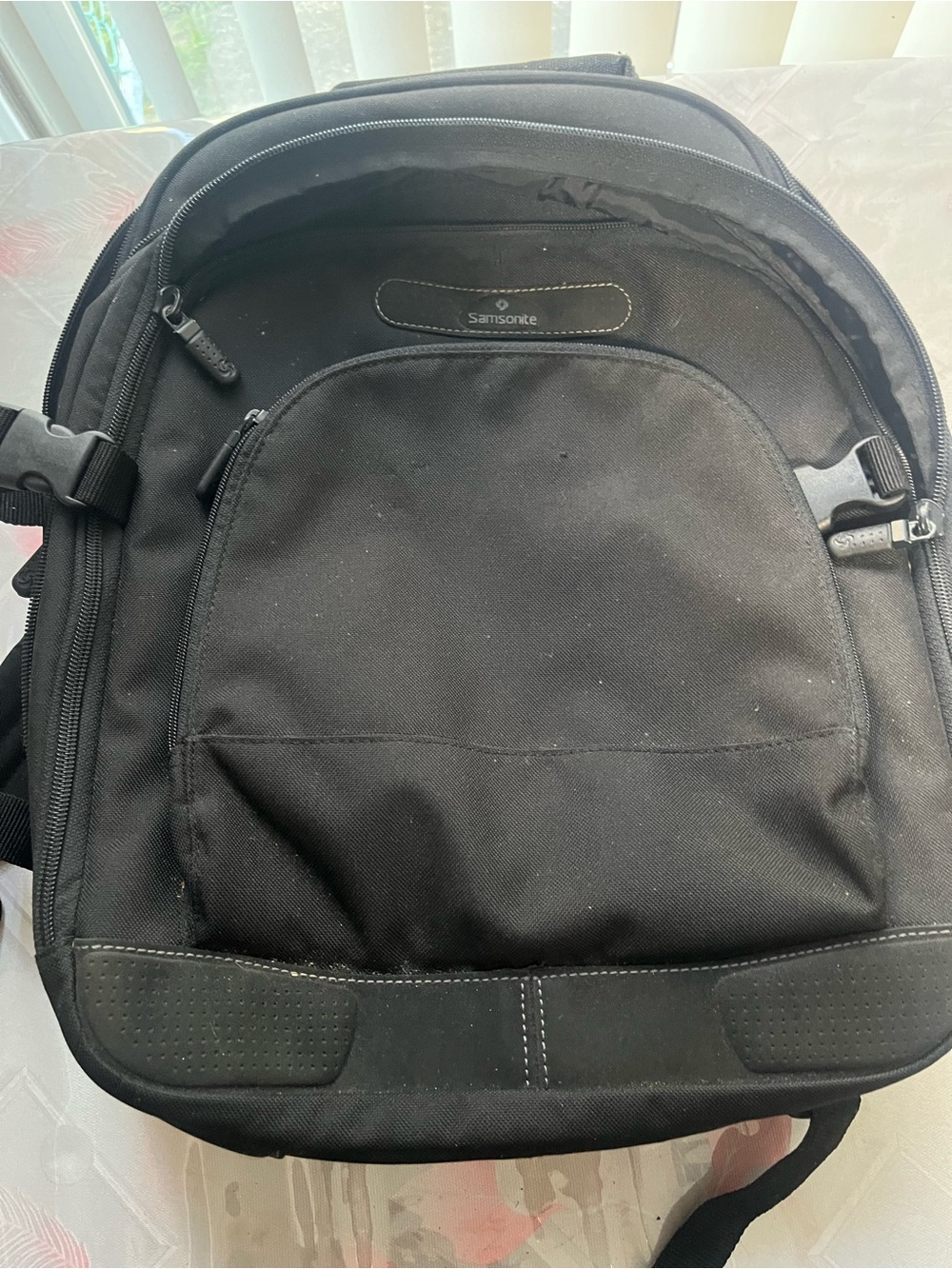 Samsonite Black Laptop Backpack with Front Organizer